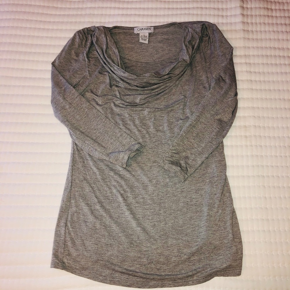 Carmen gray half sleeve shirt